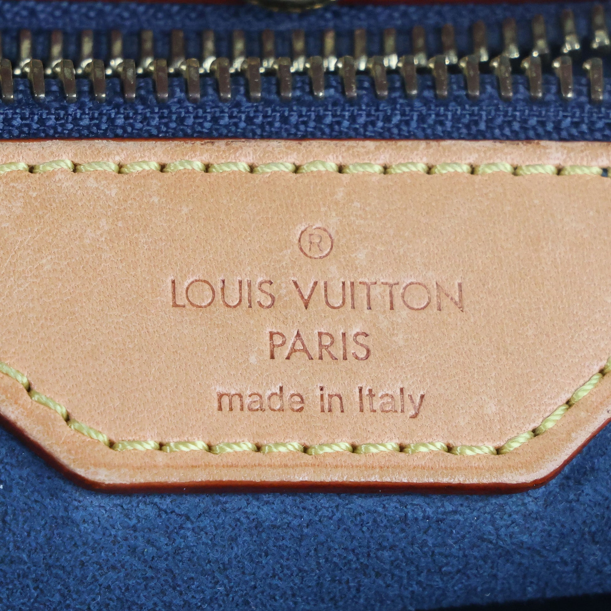Preowned LOUIS VUITTON Denim Daily GM Monogram Navy Blue | Luxe Again Maison