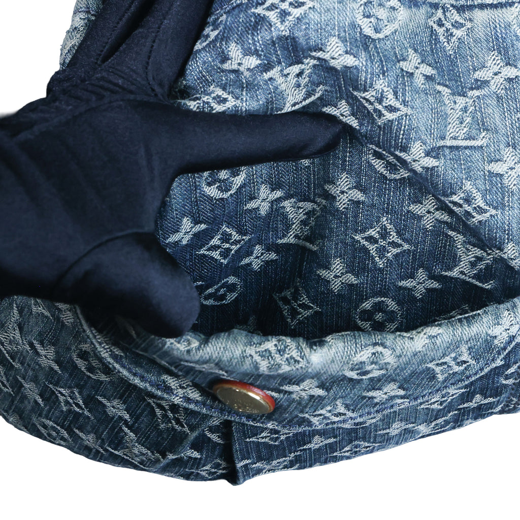 Preowned LOUIS VUITTON Denim Daily GM Monogram Navy Blue | Luxe Again Maison