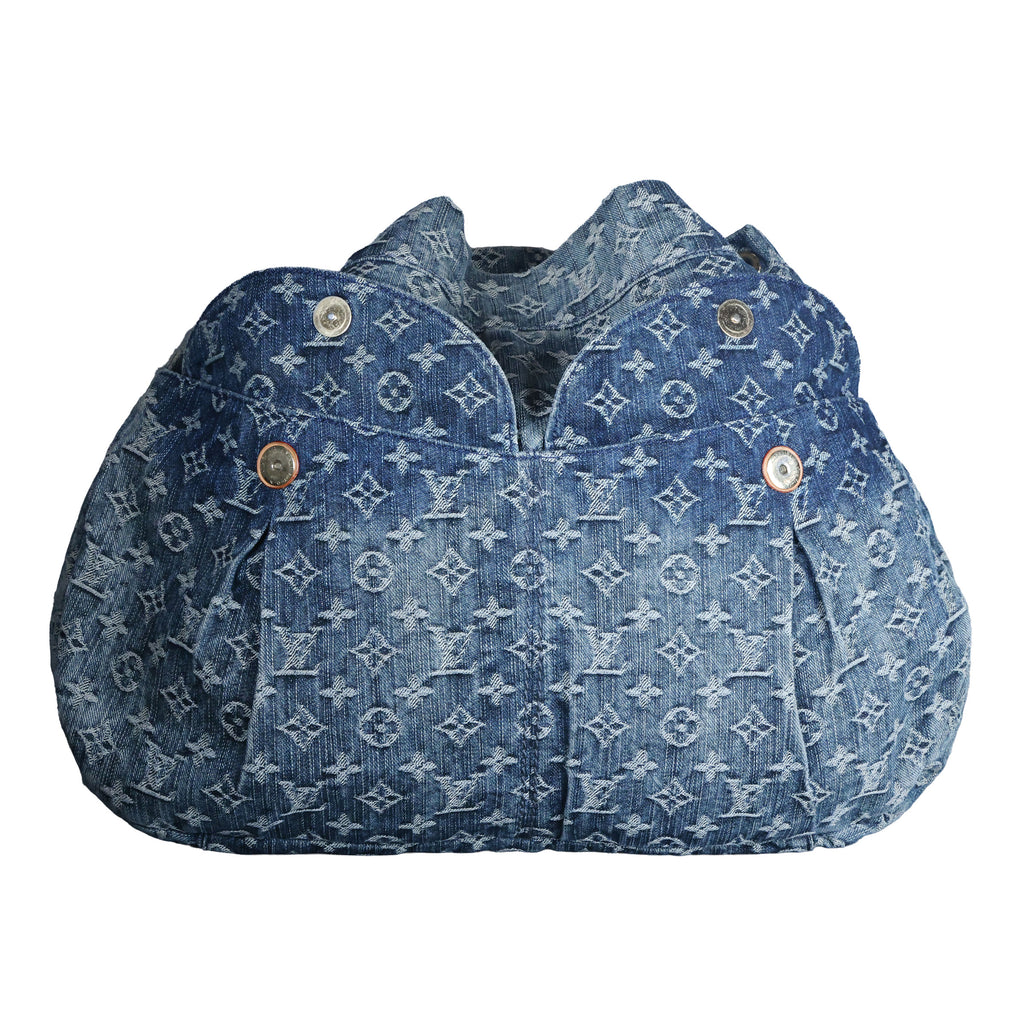 Preowned LOUIS VUITTON Denim Daily GM Monogram Navy Blue | Luxe Again Maison