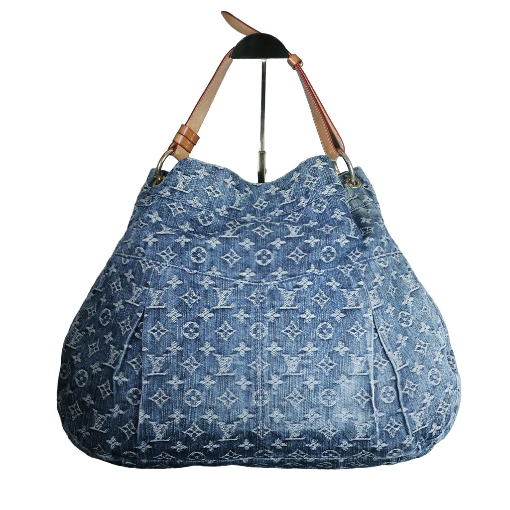 Preowned LOUIS VUITTON Denim Daily GM Monogram Navy Blue | Luxe Again Maison
