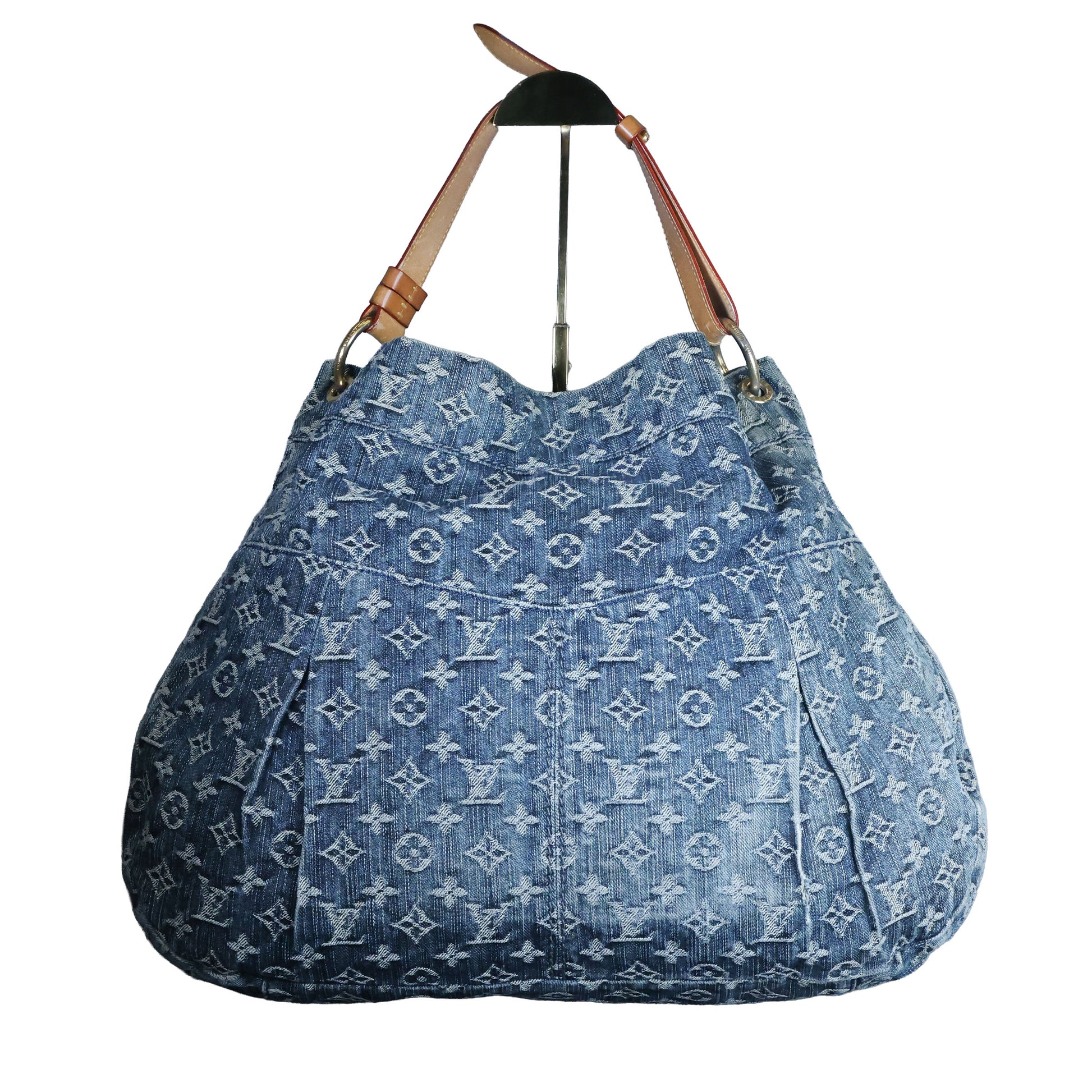 Preowned LOUIS VUITTON Denim Daily GM Monogram Navy Blue | Luxe Again Maison