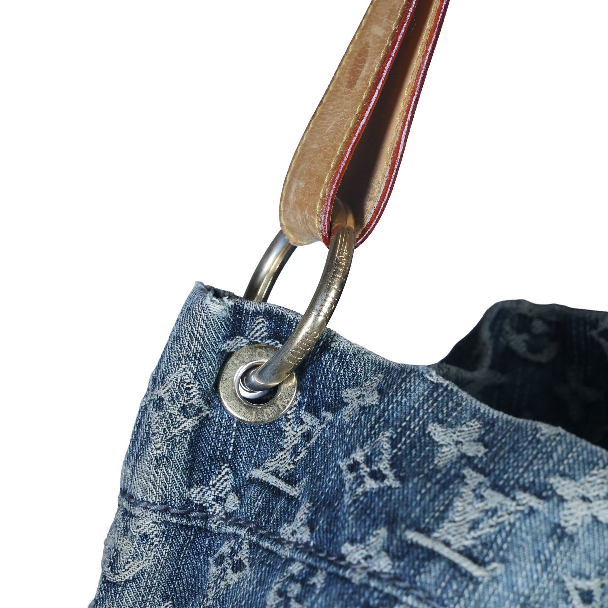 Preowned LOUIS VUITTON Denim Daily GM Monogram Navy Blue | Luxe Again Maison