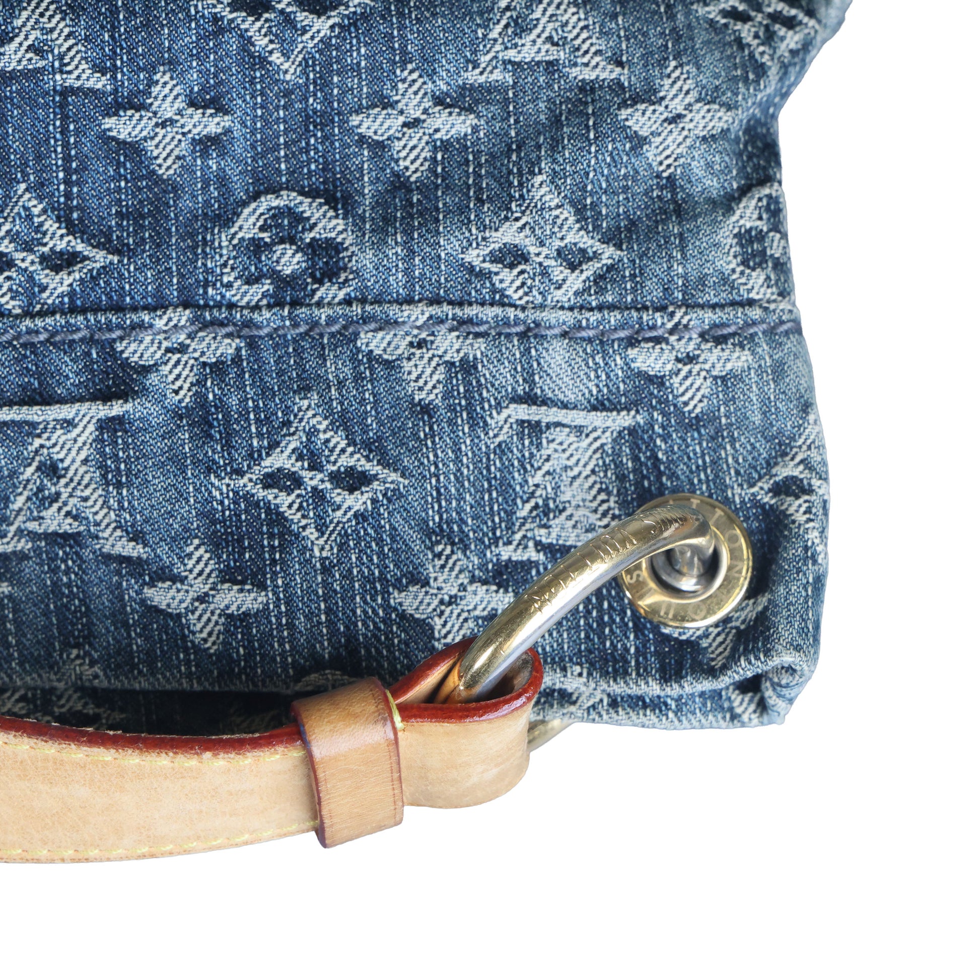 Preowned LOUIS VUITTON Denim Daily GM Monogram Navy Blue | Luxe Again Maison