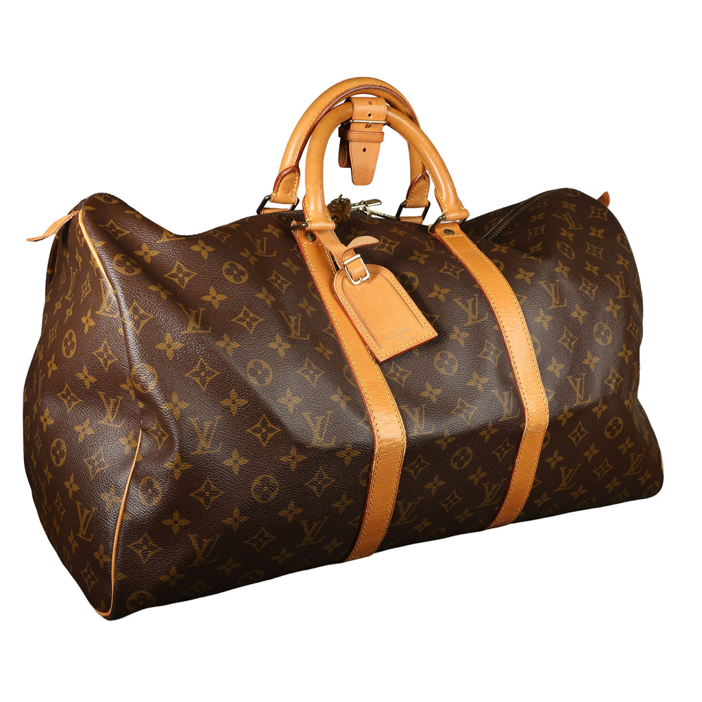 Preowned Louis Vuitton Vintage Keepall 50 Monogram Brown SPXX13 | Luxe Again Maison