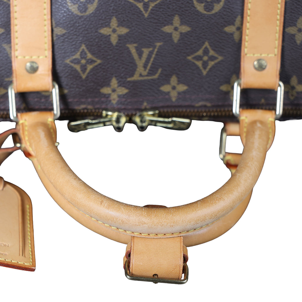 Preowned LOUIS VUITTON Vintage Keepall Bandouliere 60 Monogram Brown | Luxe Again Maison
