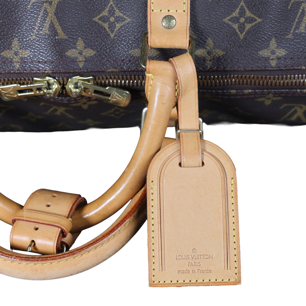 Preowned LOUIS VUITTON Vintage Keepall Bandouliere 60 Monogram Brown | Luxe Again Maison