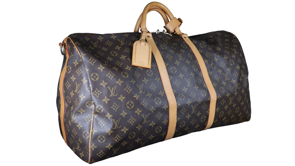 Preowned LOUIS VUITTON Vintage Keepall Bandouliere 60 Monogram Brown | Luxe Again Maison
