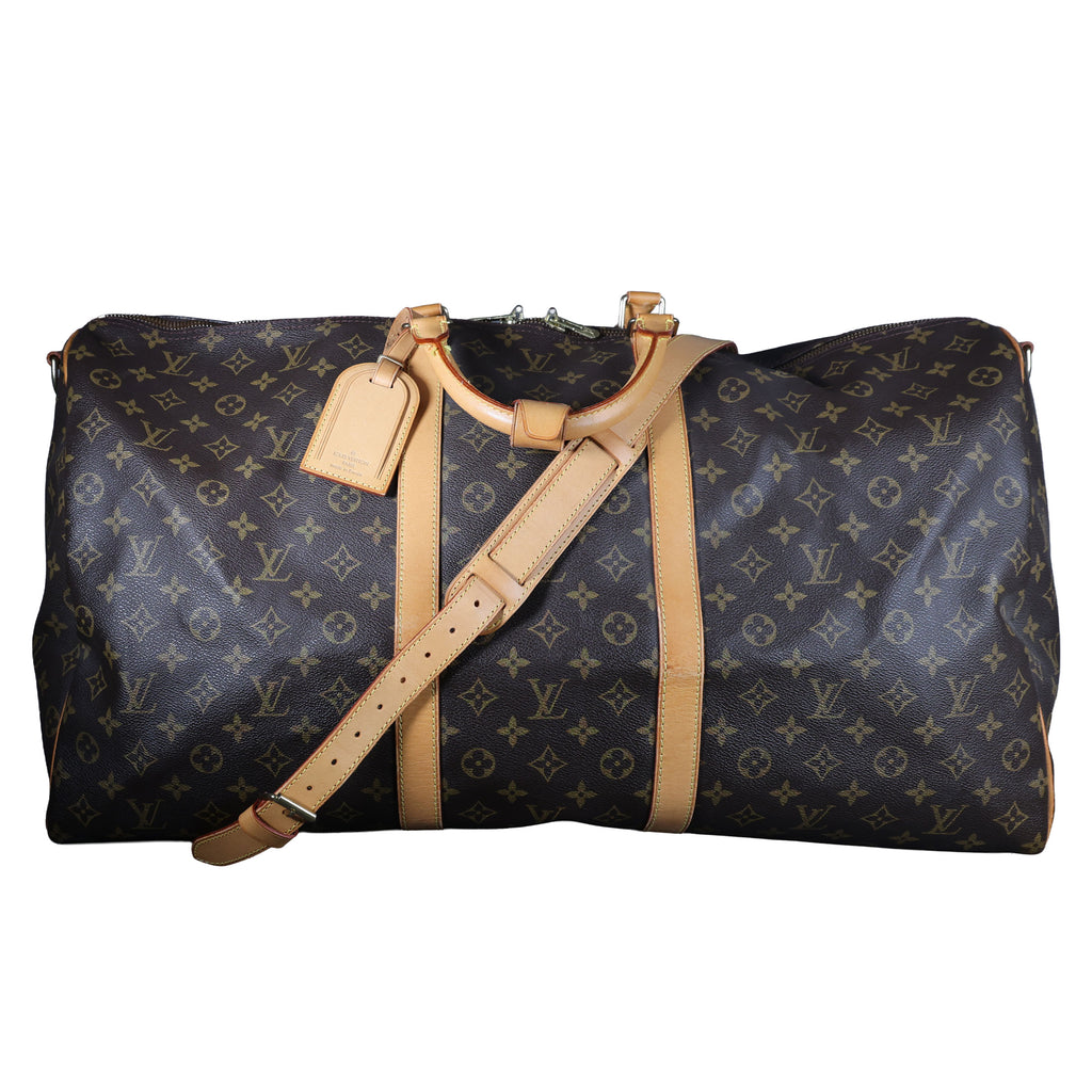 Preowned LOUIS VUITTON Vintage Keepall Bandouliere 60 Monogram Brown | Luxe Again Maison