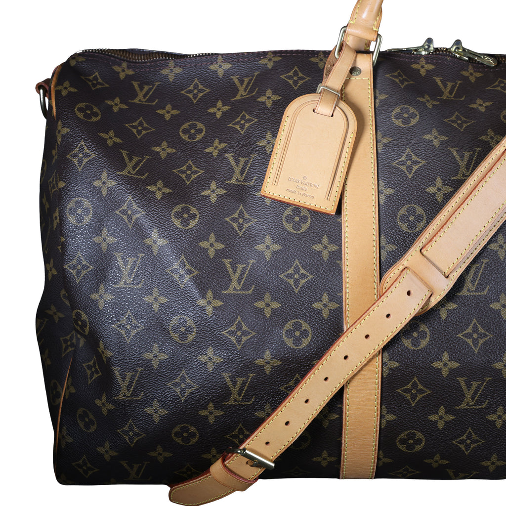 Preowned LOUIS VUITTON Vintage Keepall Bandouliere 60 Monogram Brown | Luxe Again Maison