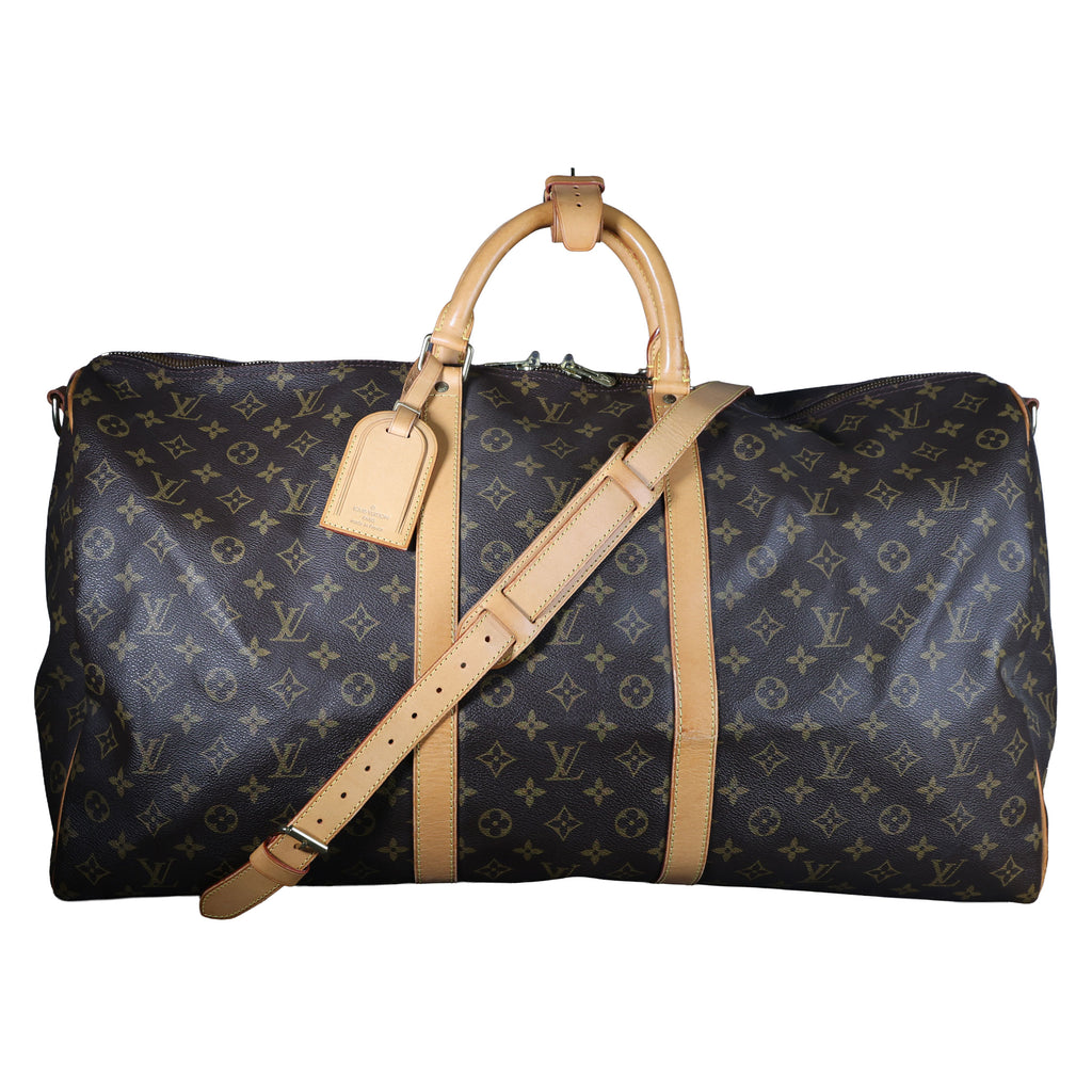Preowned LOUIS VUITTON Vintage Keepall Bandouliere 60 Monogram Brown | Luxe Again Maison