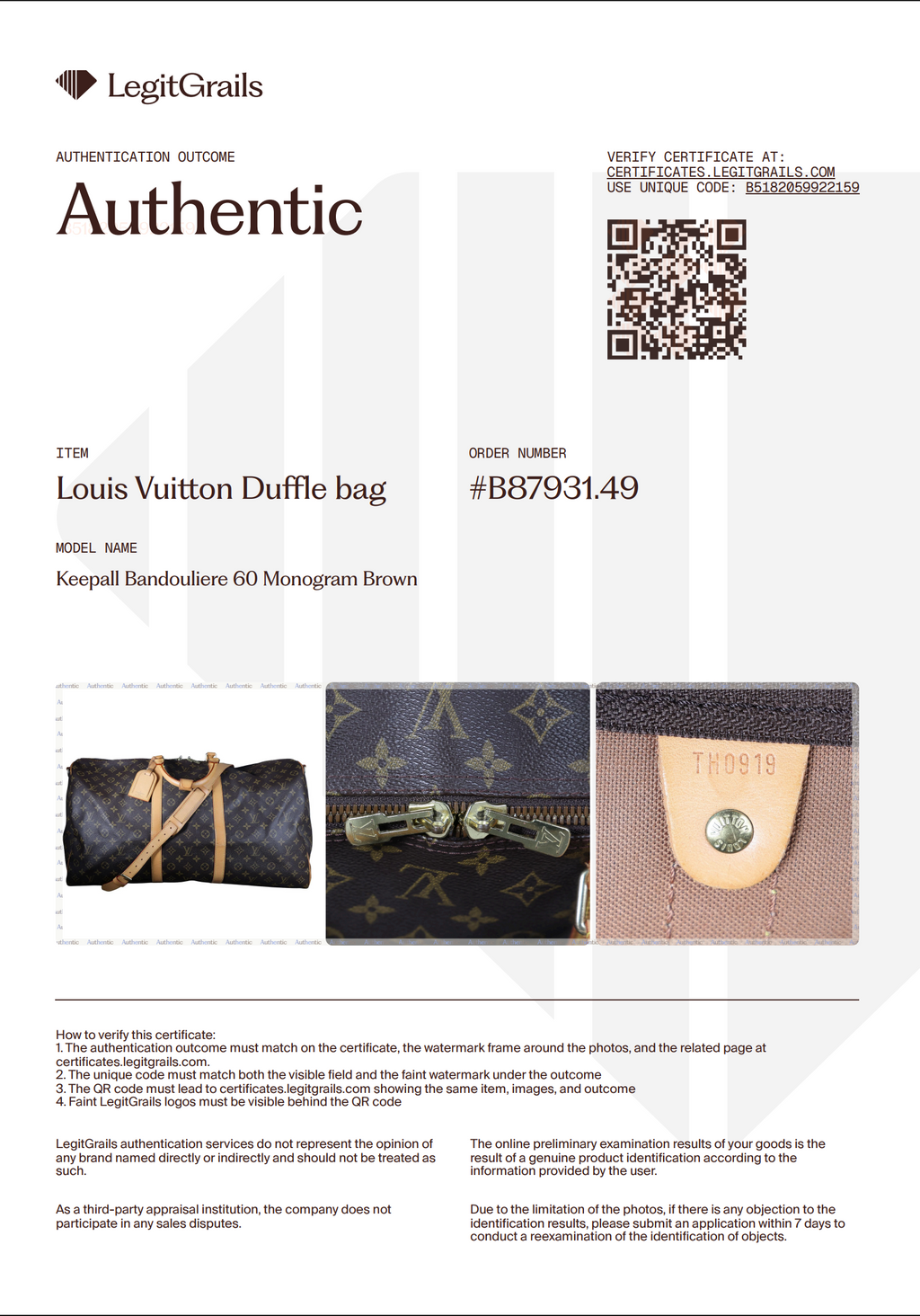 Preowned LOUIS VUITTON Vintage Keepall Bandouliere 60 Monogram Brown | Luxe Again Maison
