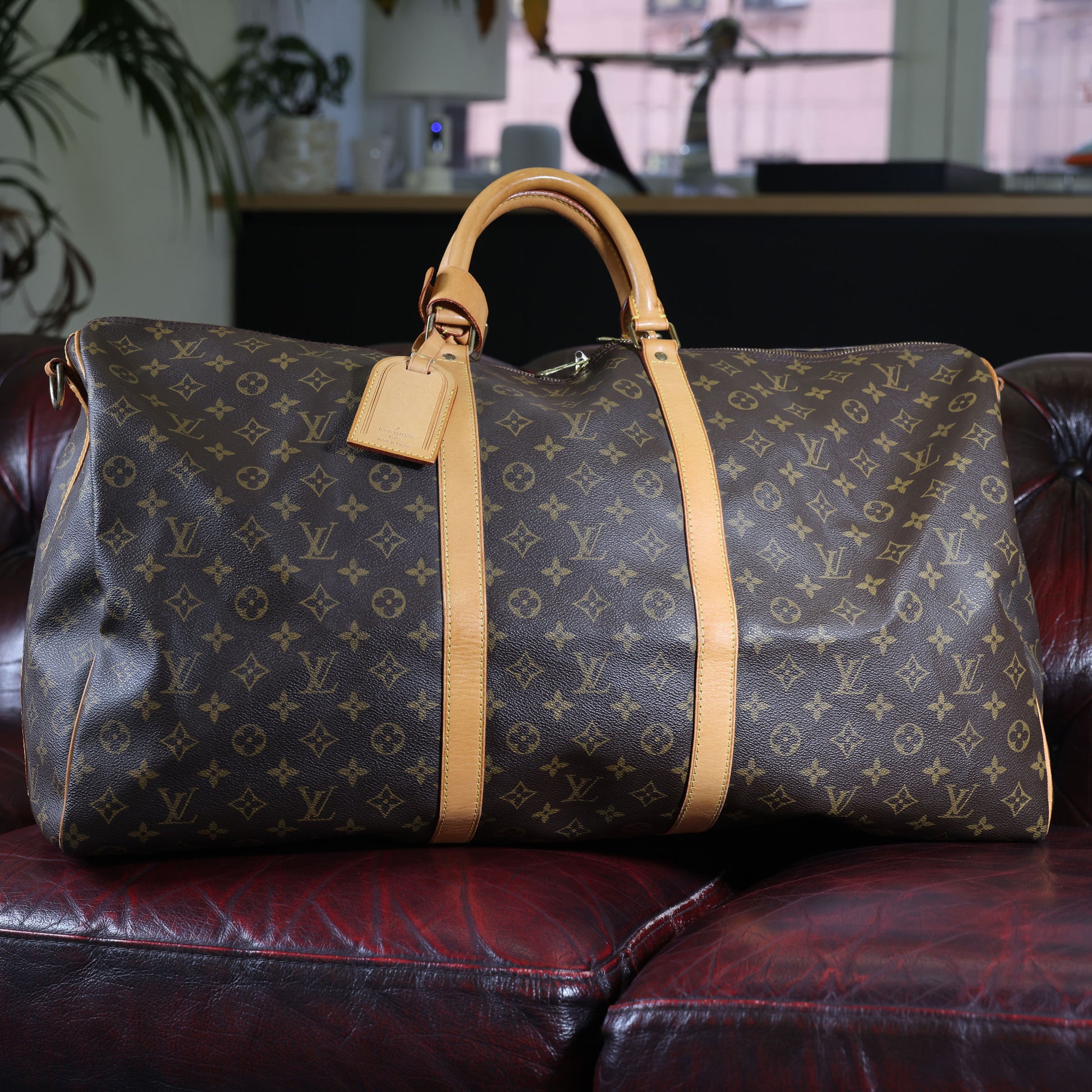 Preowned LOUIS VUITTON Vintage Keepall Bandouliere 60 Monogram Brown | Luxe Again Maison
