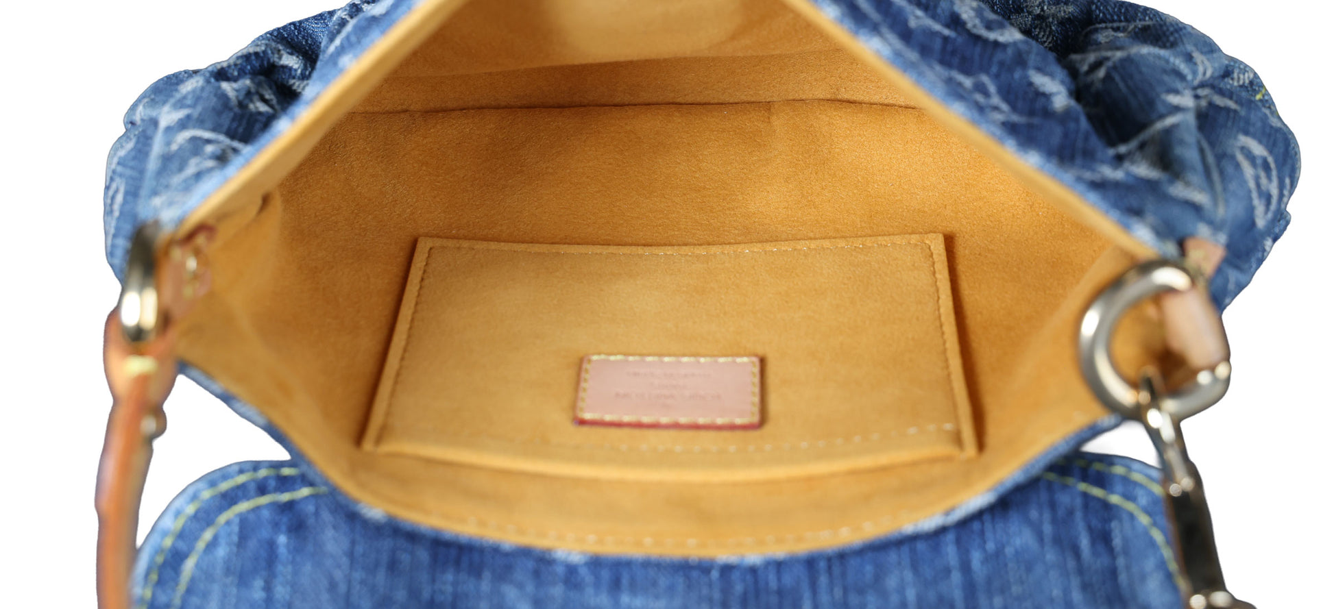 Preowned LOUIS VUITTON Mini Pleaty Monogram Denim Blue Shoulder Bag | Luxe Again Maison
