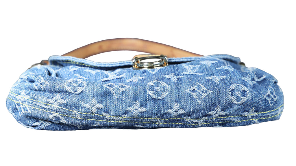 Preowned LOUIS VUITTON Mini Pleaty Monogram Denim Blue Shoulder Bag | Luxe Again Maison
