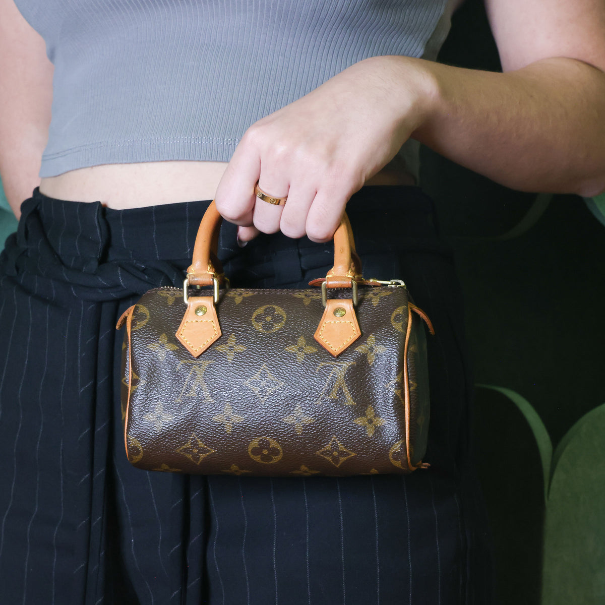Preowned LOUIS VUITTON Vintage Mini HL Speedy Monogram Brown 1992 THXX72 | Luxe Again Maison