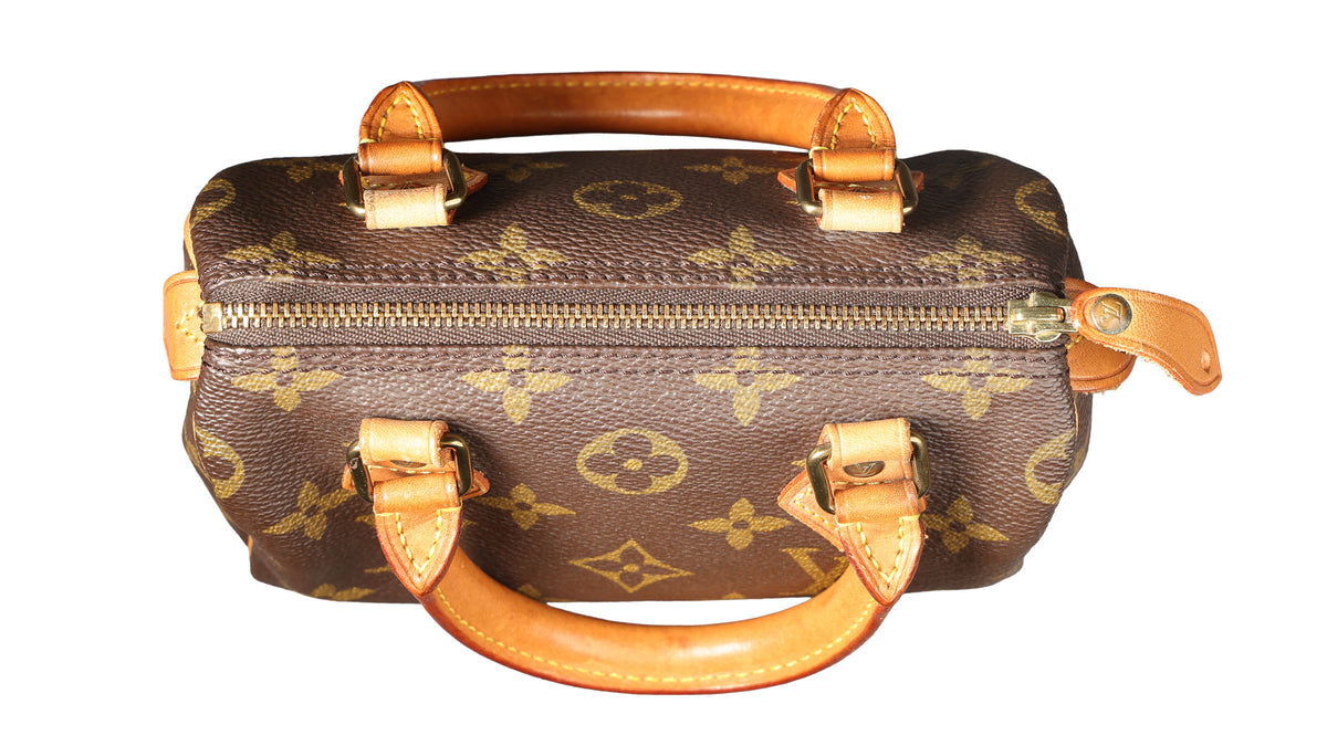 Preowned LOUIS VUITTON Vintage Mini HL Speedy Monogram Brown 1992 THXX72 | Luxe Again Maison