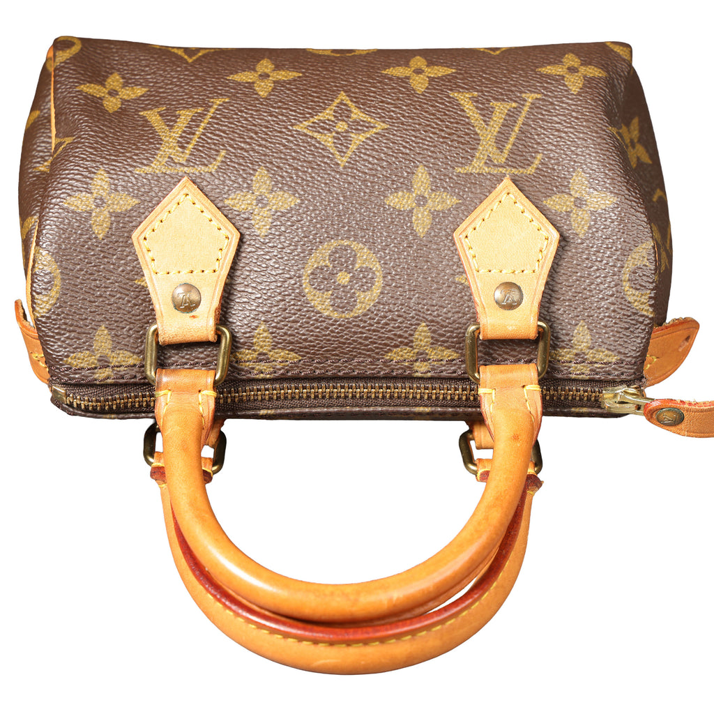 Preowned LOUIS VUITTON Vintage Mini HL Speedy Monogram Brown 1992 THXX72 | Luxe Again Maison