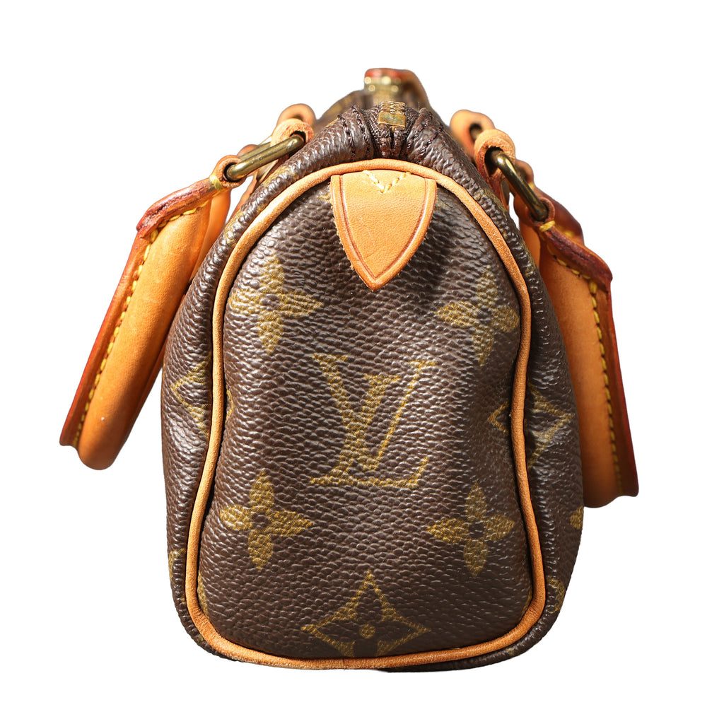 Preowned LOUIS VUITTON Vintage Mini HL Speedy Monogram Brown 1992 THXX72 | Luxe Again Maison