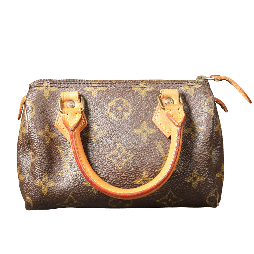 Preowned LOUIS VUITTON Vintage Mini HL Speedy Monogram Brown 1992 THXX72 | Luxe Again Maison