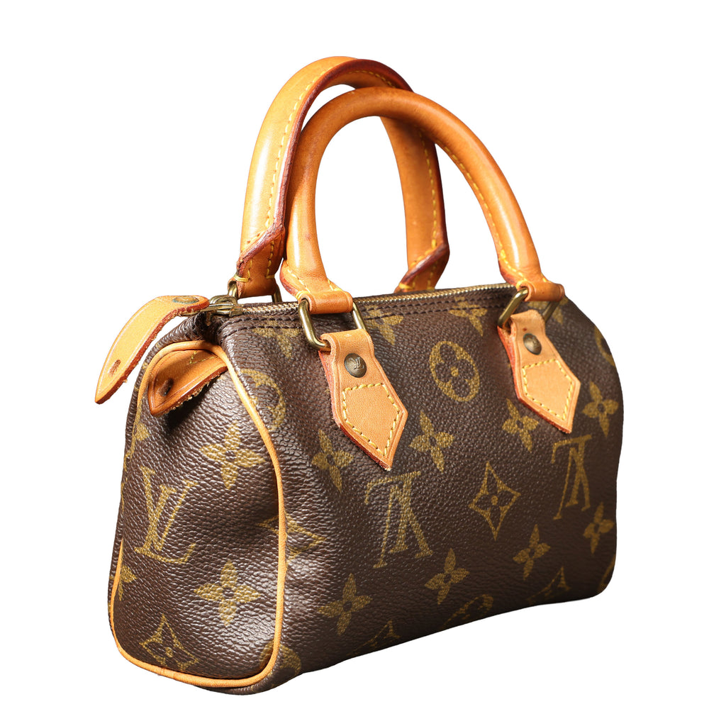 Preowned LOUIS VUITTON Vintage Mini HL Speedy Monogram Brown 1992 THXX72 | Luxe Again Maison
