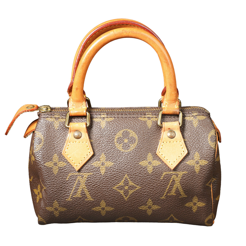 Preowned LOUIS VUITTON Vintage Mini HL Speedy Monogram Brown 1992 THXX72 | Luxe Again Maison