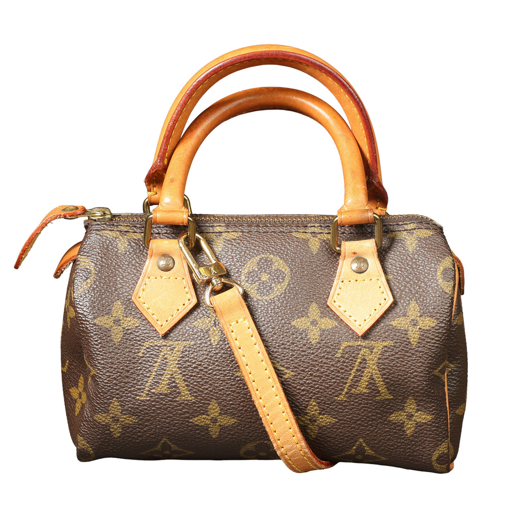 Preowned LOUIS VUITTON Vintage Mini HL Speedy Monogram Brown 1992 THXX72 | Luxe Again Maison