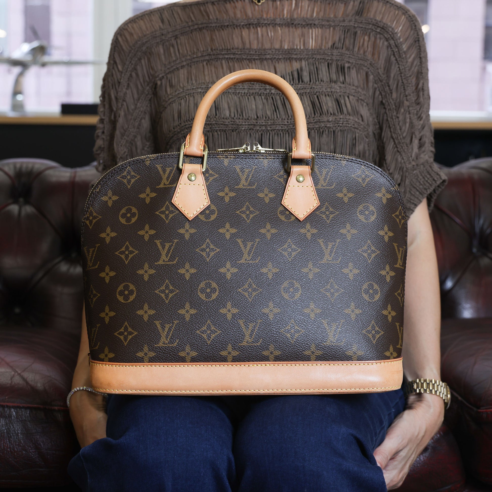 Preowned LOUIS VUITTON Alma PM Monogram Brown | Luxe Again Maison