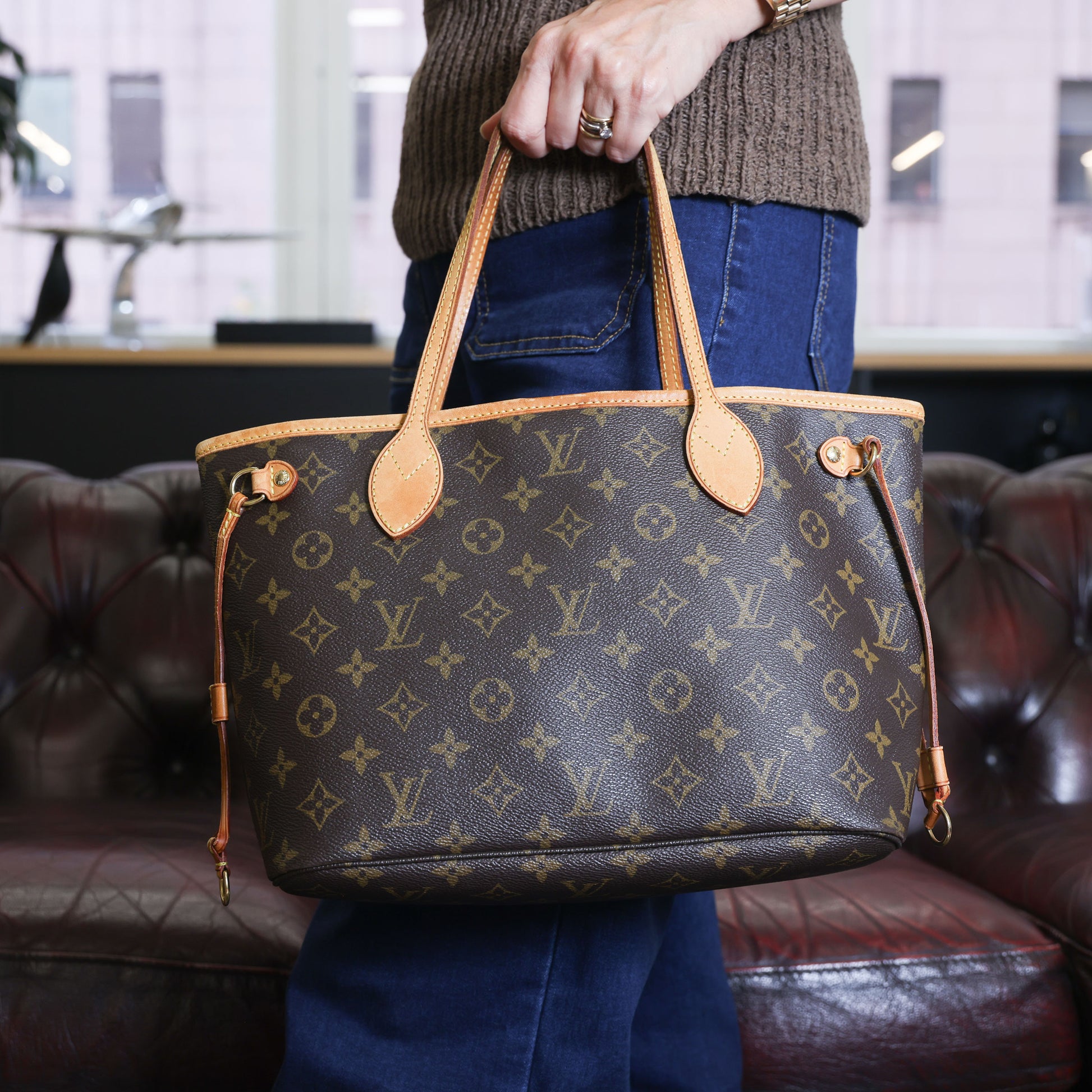 Preowned LOUIS VUITTON Monogram Neverfull PM Brown | Luxe Again Maison