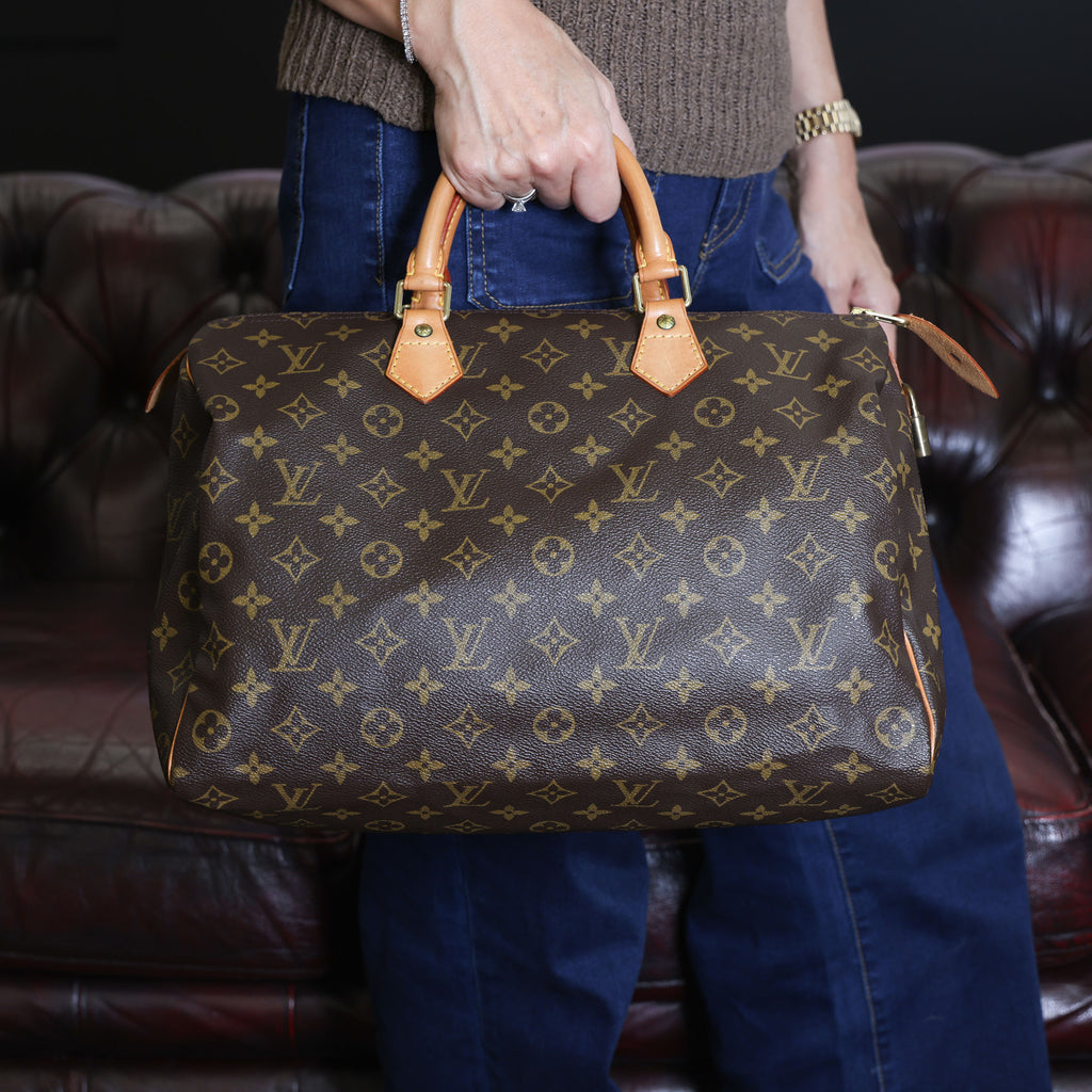 Preowned LOUIS VUITTON Speedy 35 Monogram Brown | Luxe Again Maison