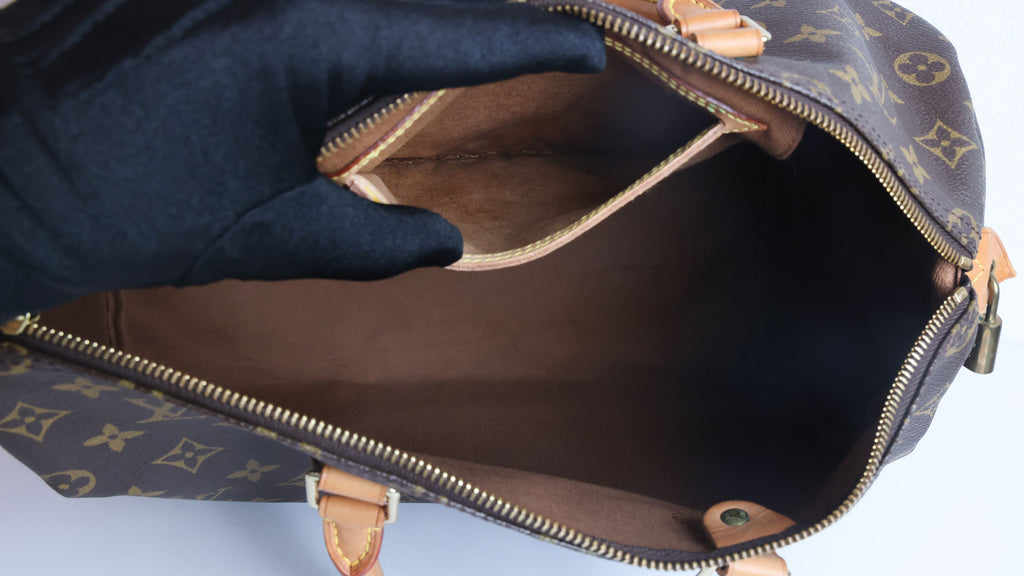 Preowned LOUIS VUITTON Speedy 35 Monogram Brown | Luxe Again Maison