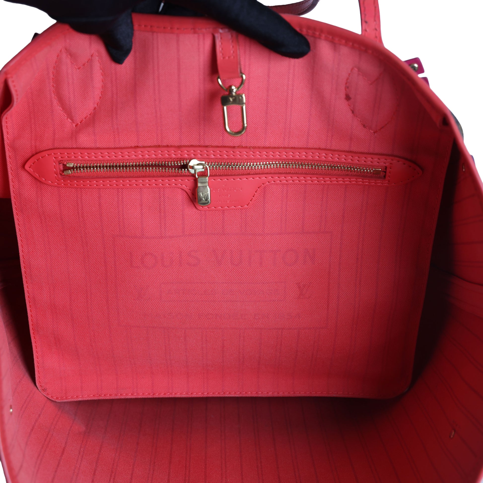 Preowned LOUIS VUITTON Monogram Totem Neverfull MM Brown & Flamingo Trim - Limited Edition | Luxe Again Maison