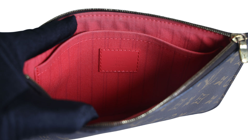 Preowned LOUIS VUITTON Monogram Totem Neverfull MM Brown & Flamingo Trim - Limited Edition | Luxe Again Maison