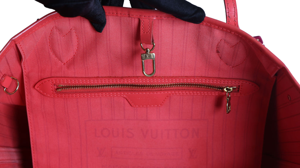 Preowned LOUIS VUITTON Monogram Totem Neverfull MM Brown & Flamingo Trim - Limited Edition | Luxe Again Maison