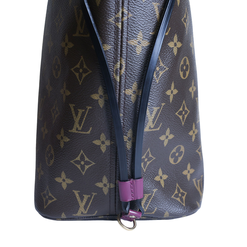 Preowned LOUIS VUITTON Monogram Totem Neverfull MM Brown & Flamingo Trim - Limited Edition | Luxe Again Maison