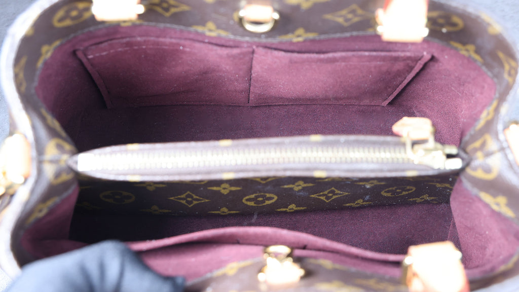 Preowned LOUIS VUITTON Montaigne BB Monogram Canvas x Leather Bag | Luxe Again Maison