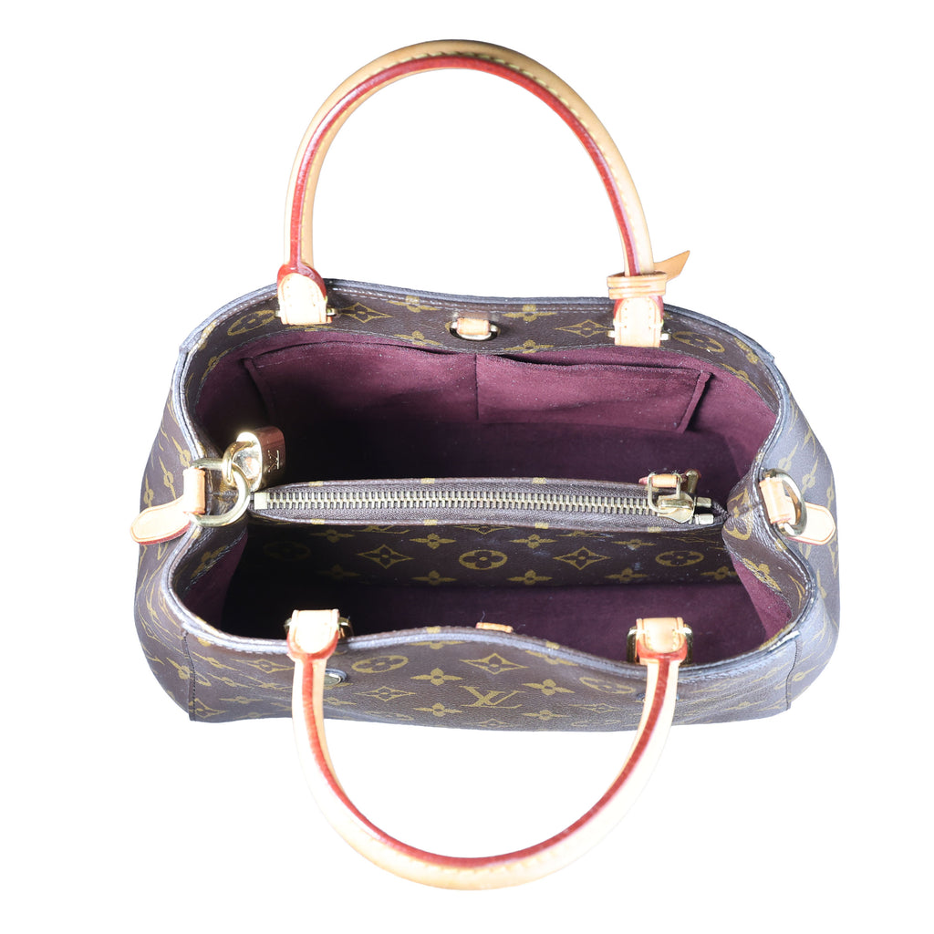 Preowned LOUIS VUITTON Montaigne BB Monogram Canvas x Leather Bag | Luxe Again Maison
