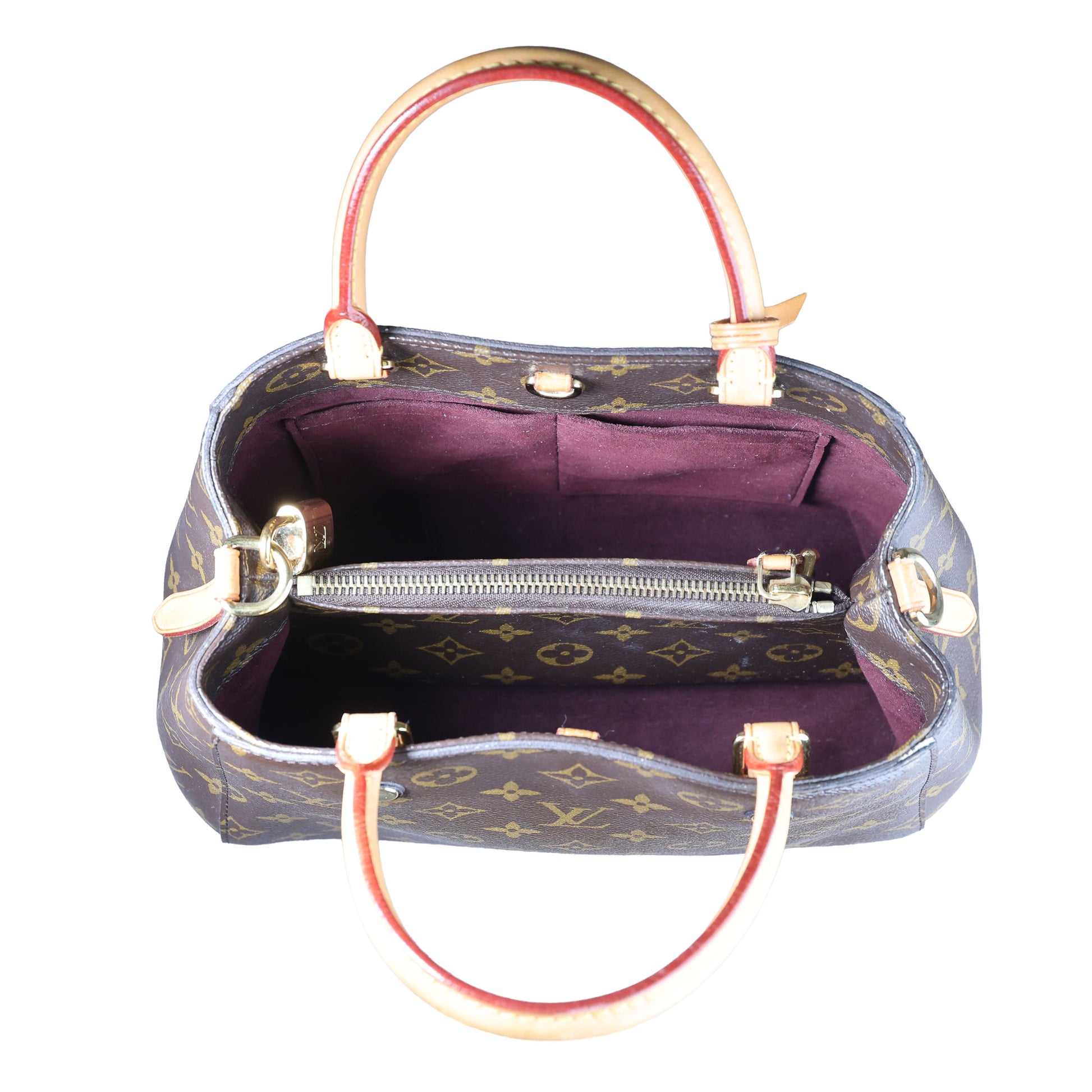 Preowned LOUIS VUITTON Montaigne BB Monogram Canvas x Leather Bag | Luxe Again Maison
