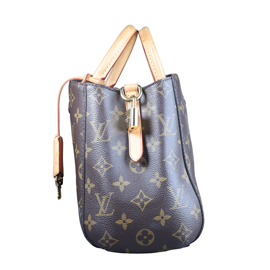 Preowned LOUIS VUITTON Montaigne BB Monogram Canvas x Leather Bag | Luxe Again Maison