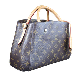 Preowned LOUIS VUITTON Montaigne BB Monogram Canvas x Leather Bag | Luxe Again Maison