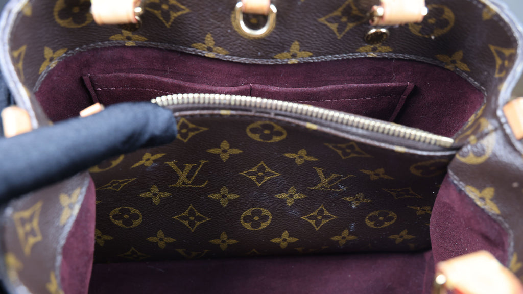 Preowned LOUIS VUITTON Montaigne BB Monogram Canvas x Leather Bag | Luxe Again Maison