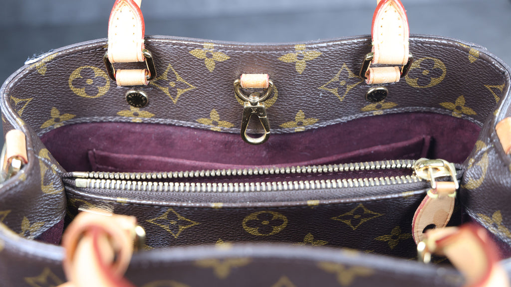 Preowned LOUIS VUITTON Montaigne BB Monogram Canvas x Leather Bag | Luxe Again Maison