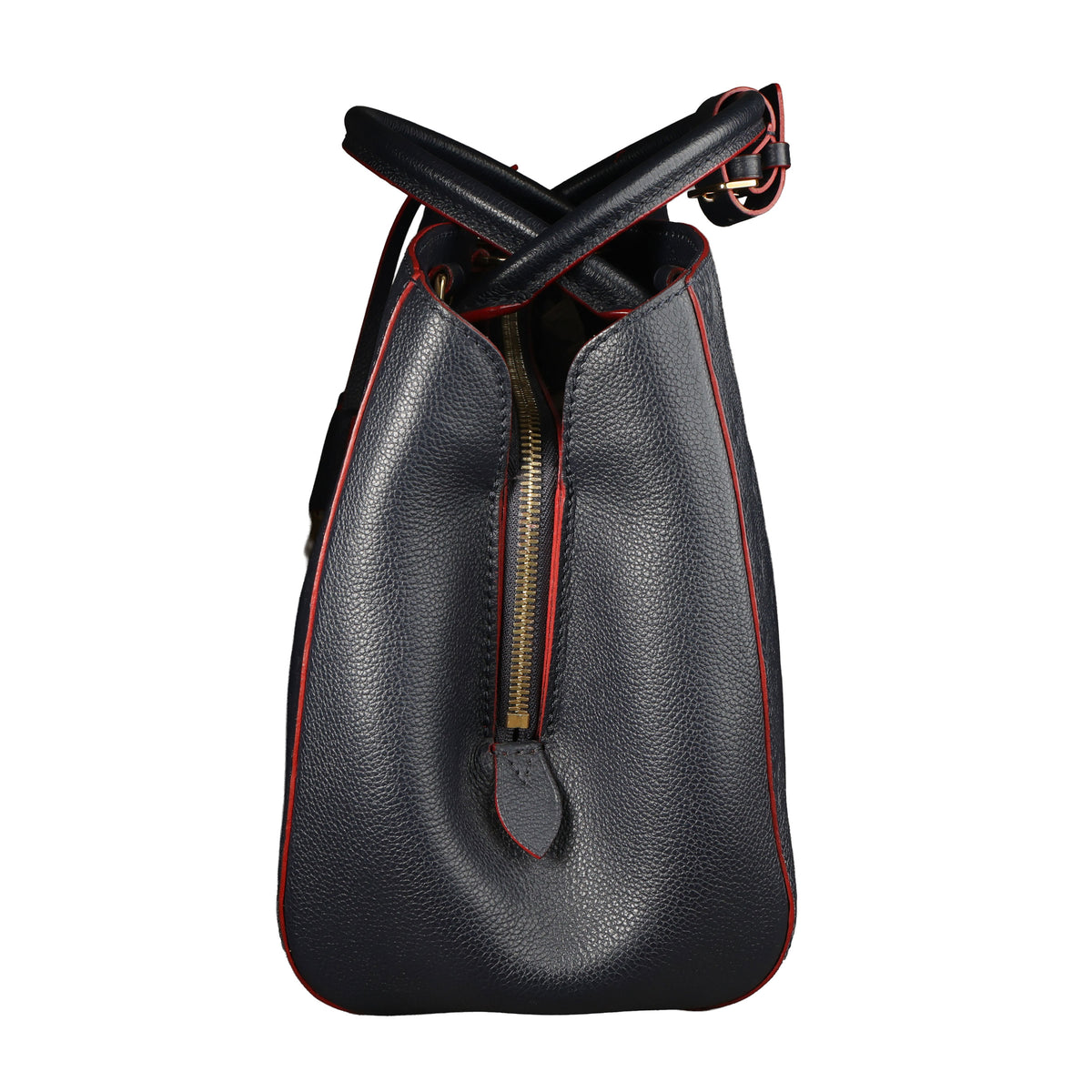 Preowned LOUIS VUITTON Montaigne MM Monogram Empreinte Leather Navy Blue | Luxe Again Maison