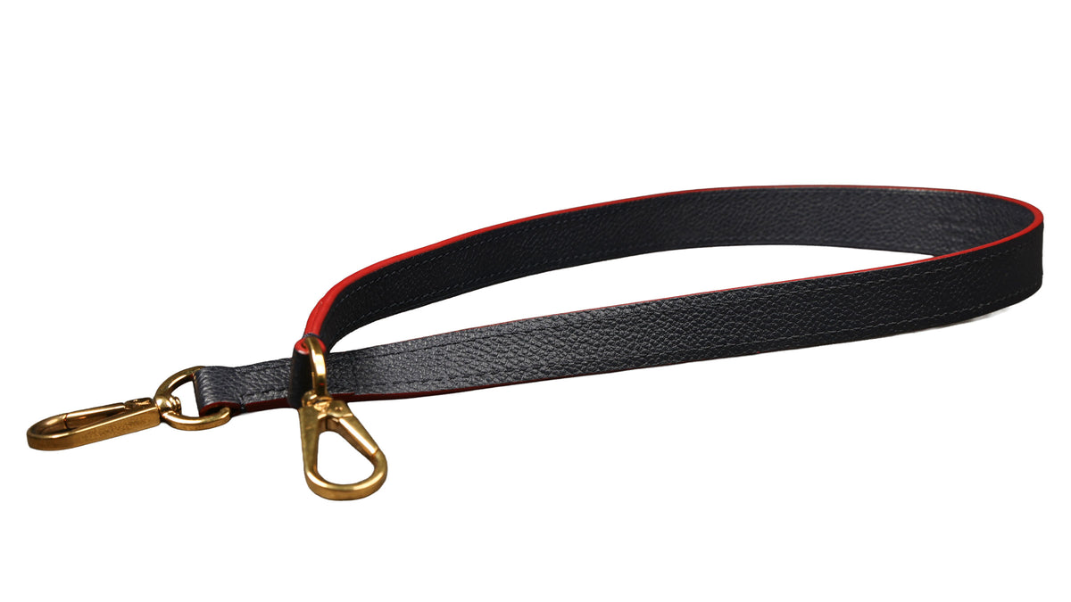 Preowned LOUIS VUITTON Montaigne MM Monogram Empreinte Leather Navy Blue | Luxe Again Maison