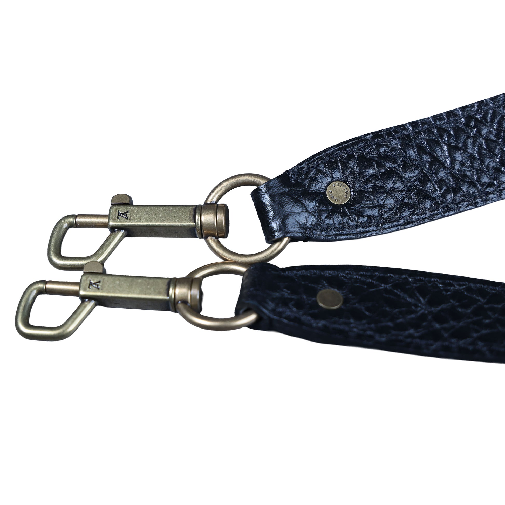 LOUIS VUITTON Neo Cabby MM Noir Monogram Denim Leather Top Handle Bag | Luxe Again Maison