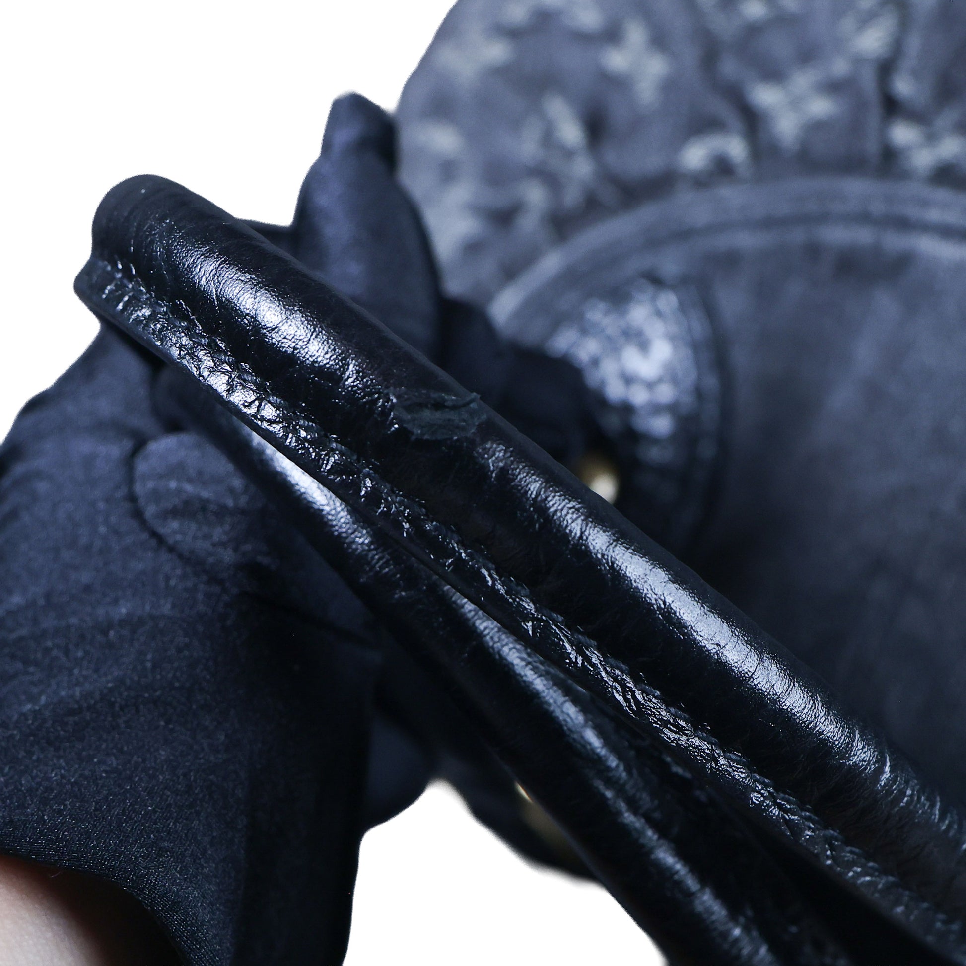 LOUIS VUITTON Neo Cabby MM Noir Monogram Denim Leather Top Handle Bag | Luxe Again Maison