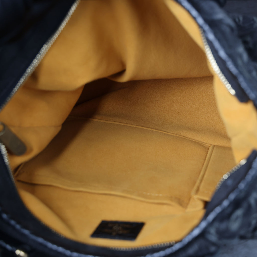 LOUIS VUITTON Neo Cabby MM Noir Monogram Denim Leather Top Handle Bag | Luxe Again Maison