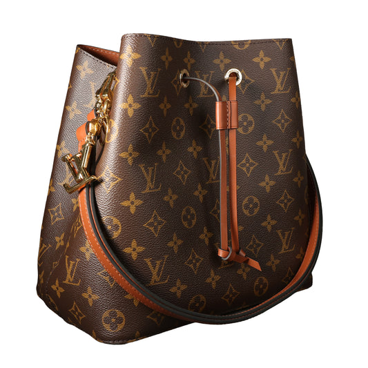 Preowned LOUIS VUITTON NeoNoe MM Monogram Canvas & Leather Brown | Luxe Again Maison