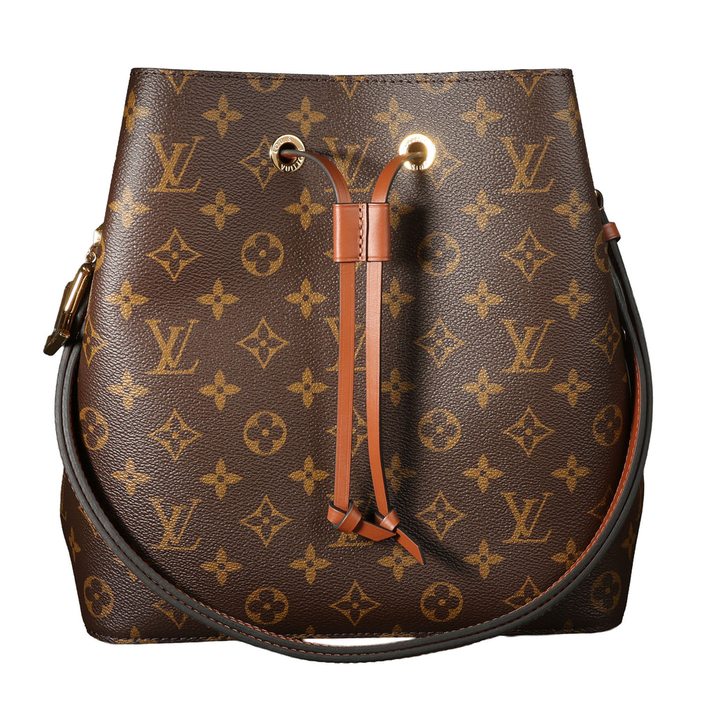 Preowned LOUIS VUITTON NeoNoe MM Monogram Canvas & Leather Brown | Luxe Again Maison