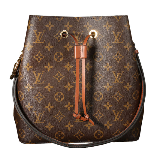 Preowned LOUIS VUITTON NeoNoe MM Monogram Canvas & Leather Brown | Luxe Again Maison
