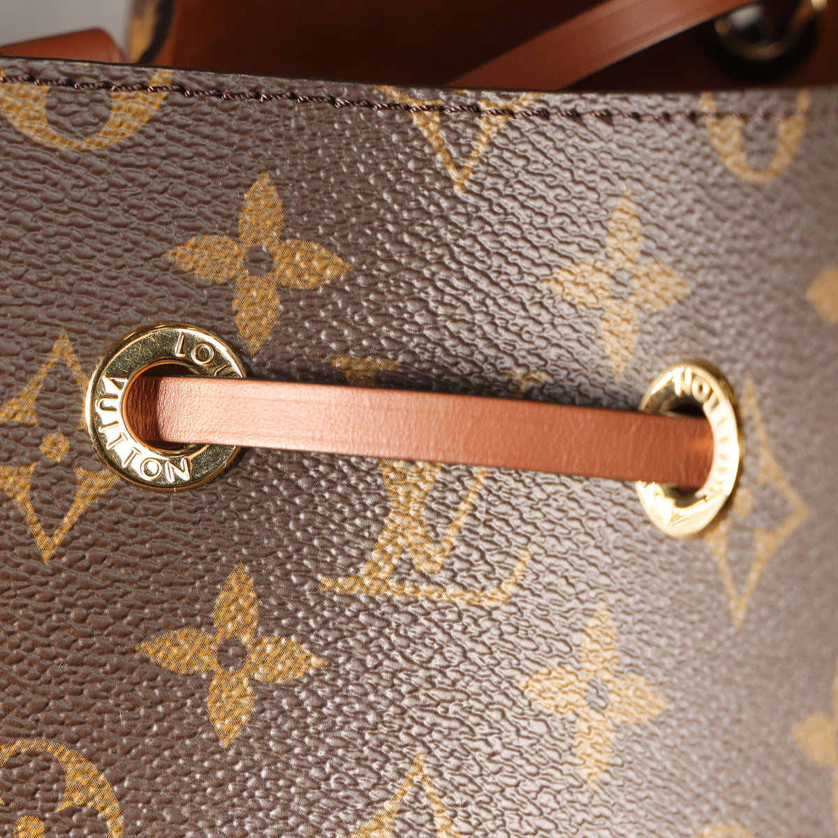 Preowned LOUIS VUITTON NeoNoe MM Monogram Canvas & Leather Brown | Luxe Again Maison
